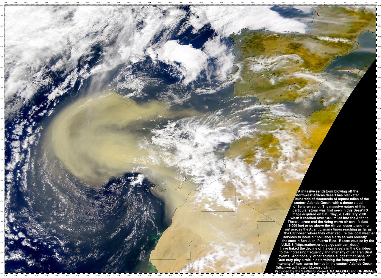 APOD: 2000 March 03 – Dust Storm on Planet Earth