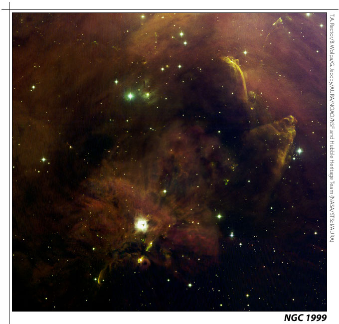 APOD: 2000 March 13 – A Panorama of Oddities in Orion A