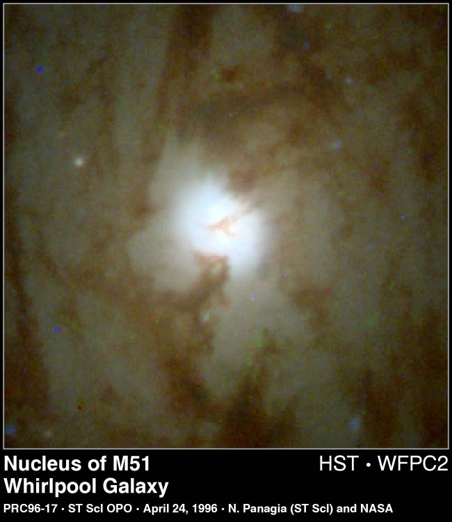 APOD: 2000 May 27 – M51: The Center Of The Whirlpool