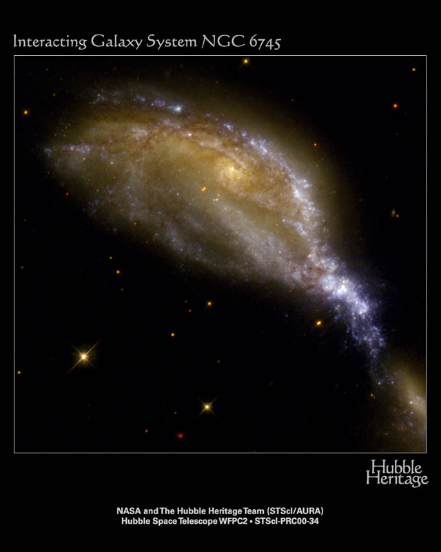 APOD: 2000 November 02 – A Galaxy Collision in NGC 6745