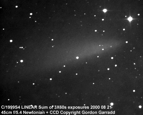 APOD: 2000 September 13 – Comet LINEAR: Fade To Black