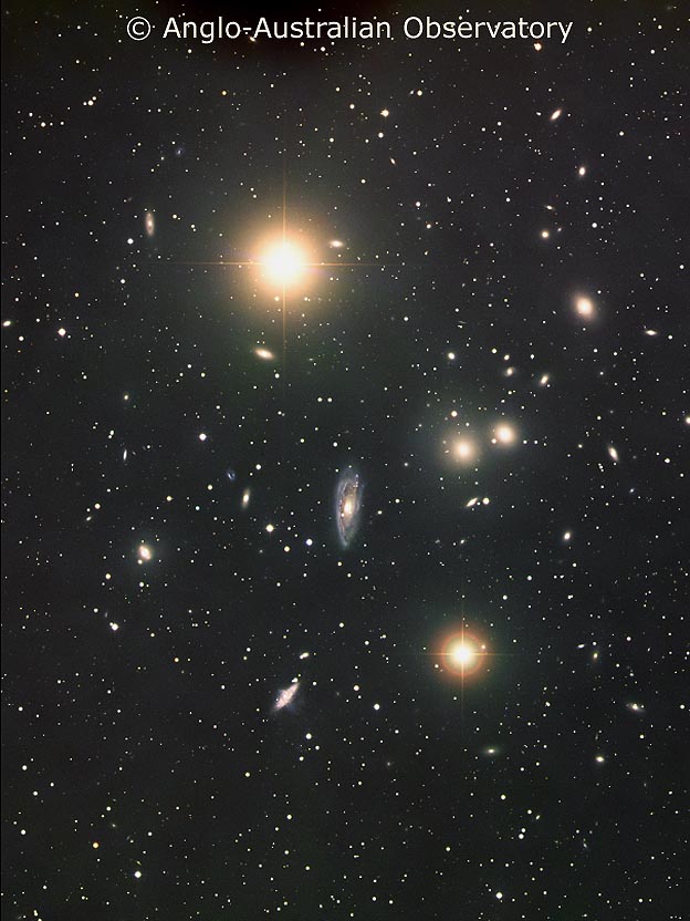 APOD: 2001 April 16 – The Hydra Cluster of Galaxies