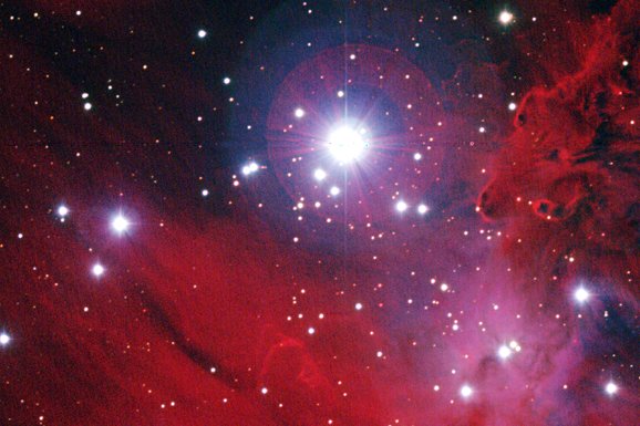 APOD: 2001 April 24 – NGC 2264: Stars, Dust, and Gas