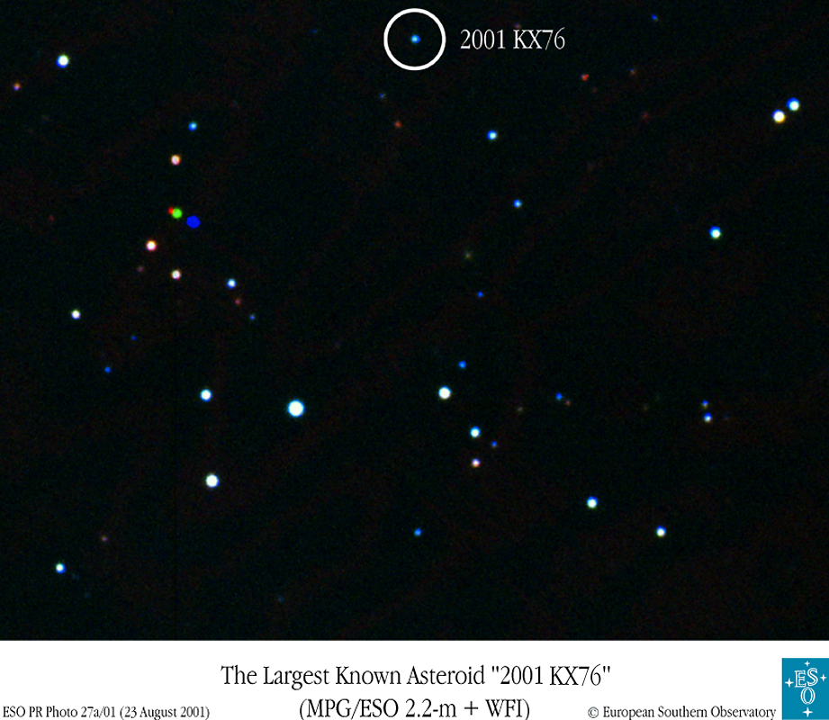 APOD: 2001 August 30 – How Big Is 2001 KX76?