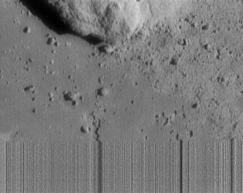 APOD: 2001 February 13 – NEAR Spacecraft Survives Landing on Asteroid Eros