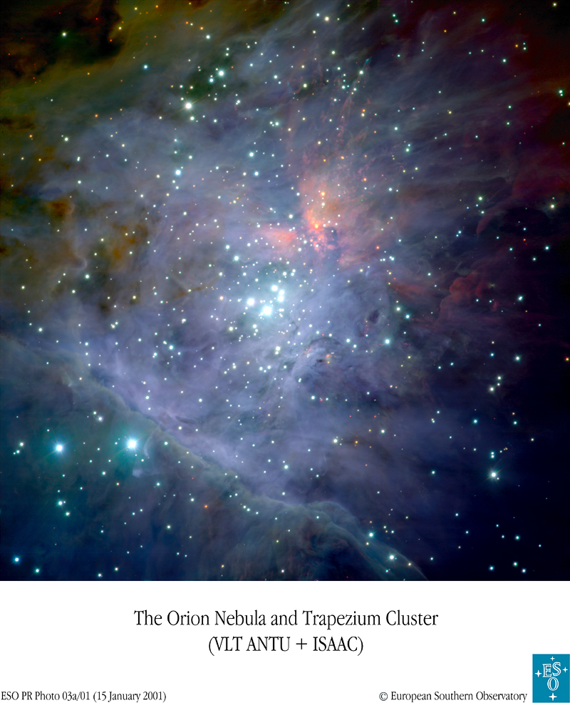 APOD: 2001 January 30 – The Orion Nebula from VLT