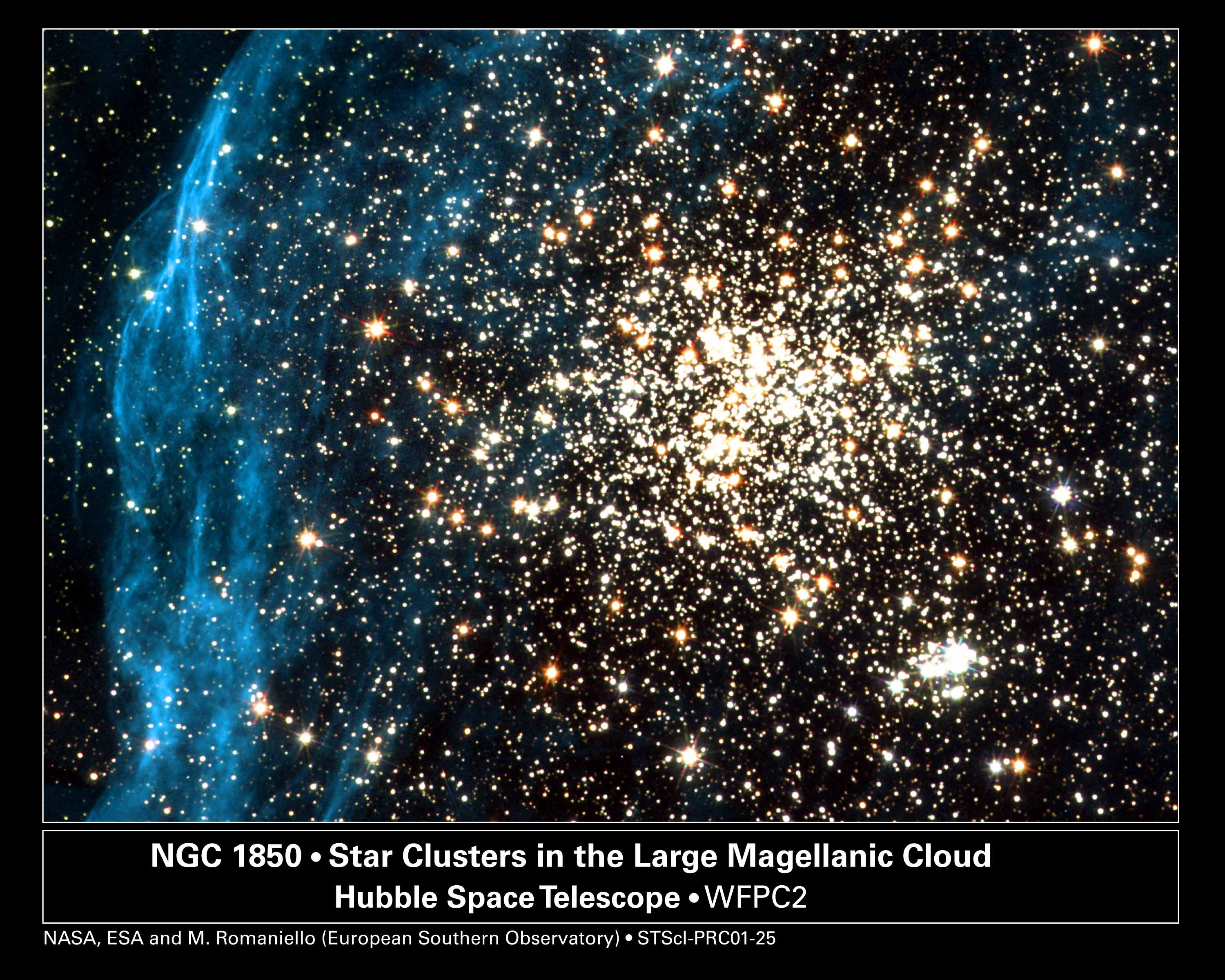APOD: 2001 July 12 – NGC 1850: Not Found in the Milky Way