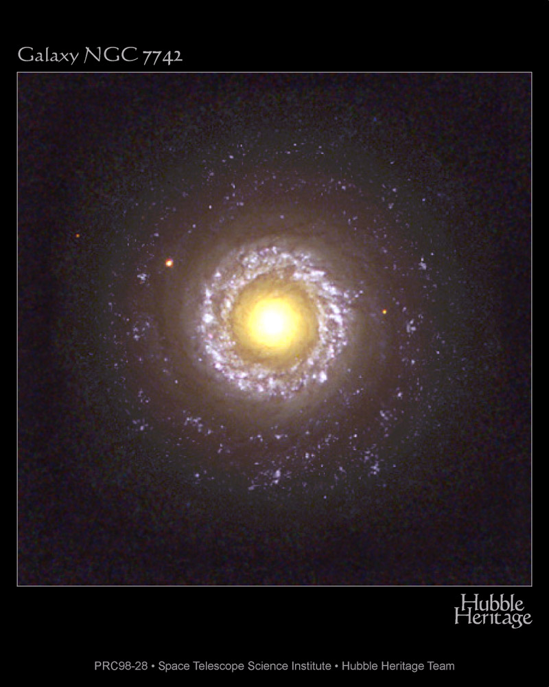 APOD: 2001 July 1 – Spiral Galaxy NGC 7742