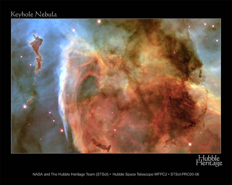 APOD: 2001 June 17 – Colorful Clouds Of Carina
