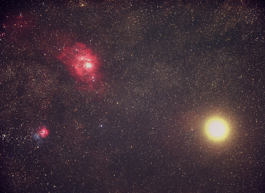 APOD: 2001 June 15 – Messiers and Mars