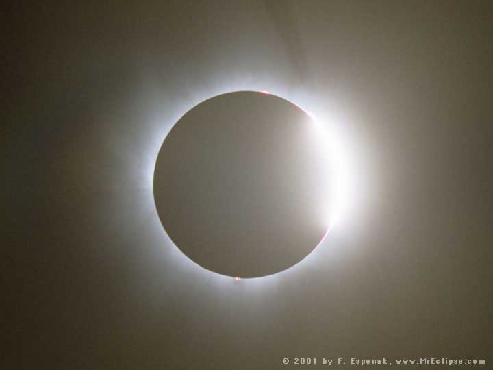 APOD: 2001 June 21 – Diamond Ring in the Sun
