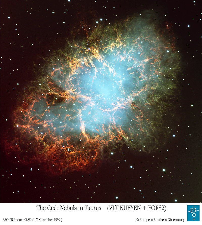 APOD: 2001 March 25 – The Crab Nebula from VLT