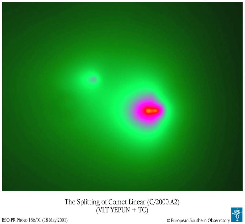 APOD: 2001 May 21 – Another Comet LINEAR Breaks Up