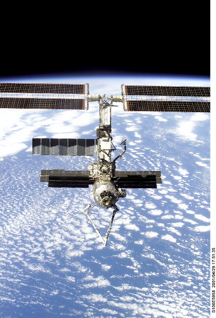 APOD: 2001 May 9 – Space Station Shows Off New Robot Arm