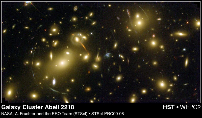 APOD: 2001 October 7 – Abell 2218: A Galaxy Cluster Lens