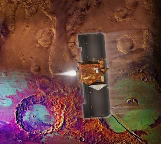 APOD: 2001 October 25 – Odyssey at Mars