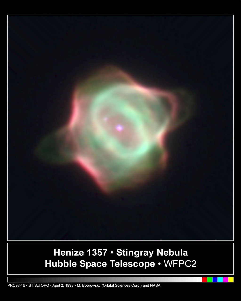 Hen 1357: New Born Nebula — APOD for 2001-10-06