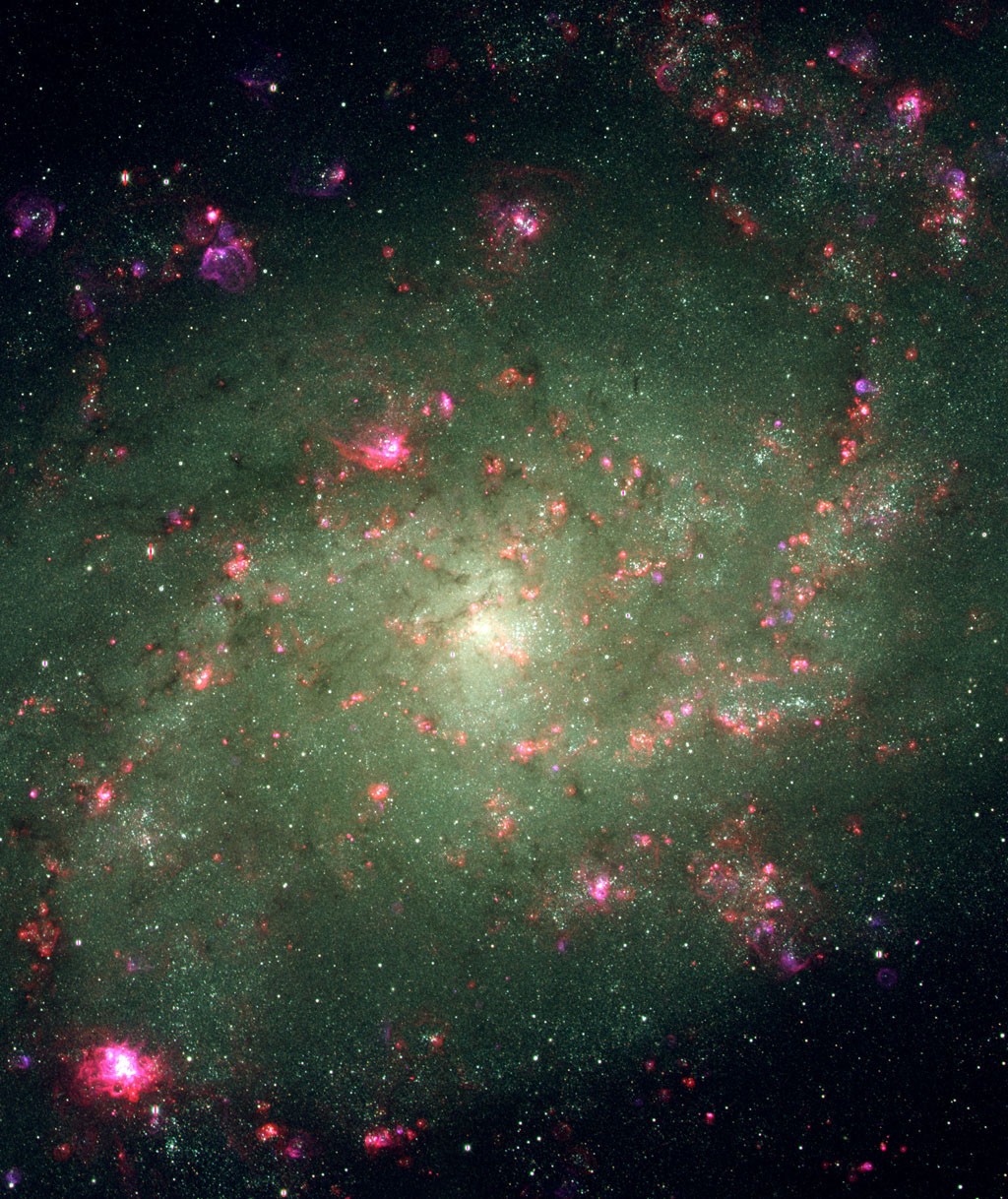 Elements of Nearby Spiral M33 — APOD for 2001-09-27