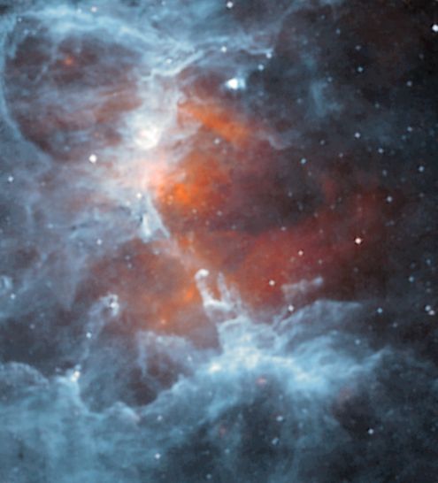 APOD: 2001 September 14 – Cold Dust in the Eagle Nebula