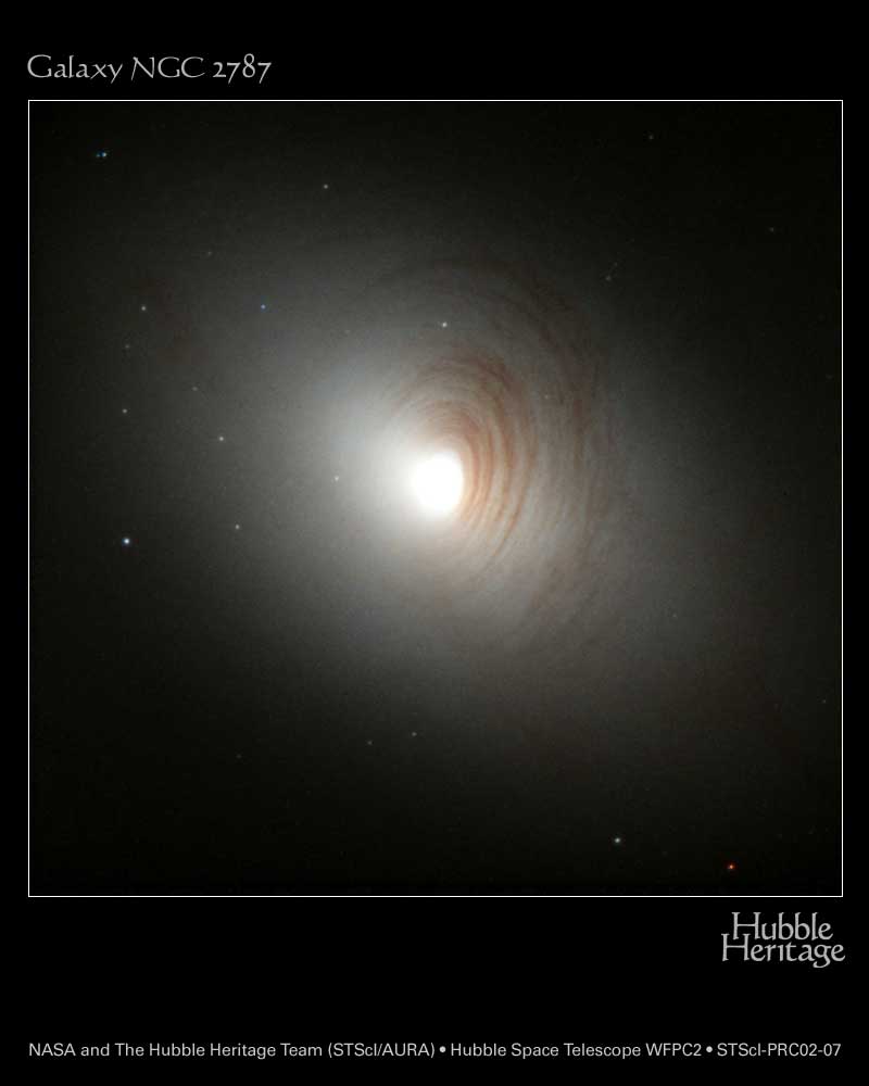 APOD: 2002 April 8 – NGC 2787: A Barred Lenticular Galaxy