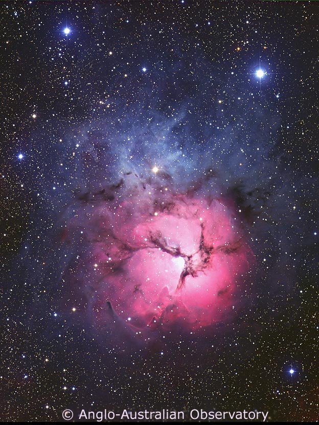 APOD: 2002 April 24 – The Trifid Nebula from AAO