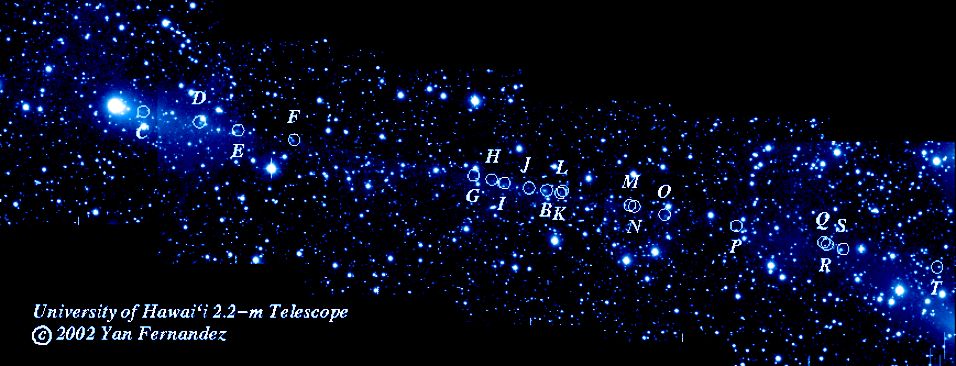 APOD: 2002 August 2 – Comet 57P Falls to Pieces