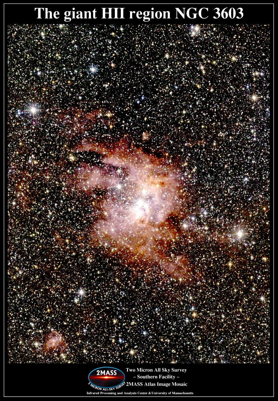 APOD: 2002 August 14 – Giant Emission Nebula NGC 3603 in Infrared