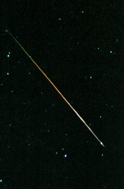 APOD: 2002 August 16 – Rainbow Perseid