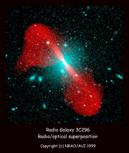 APOD: 2002 February 26 – Jets from Radio Galaxy 3C296