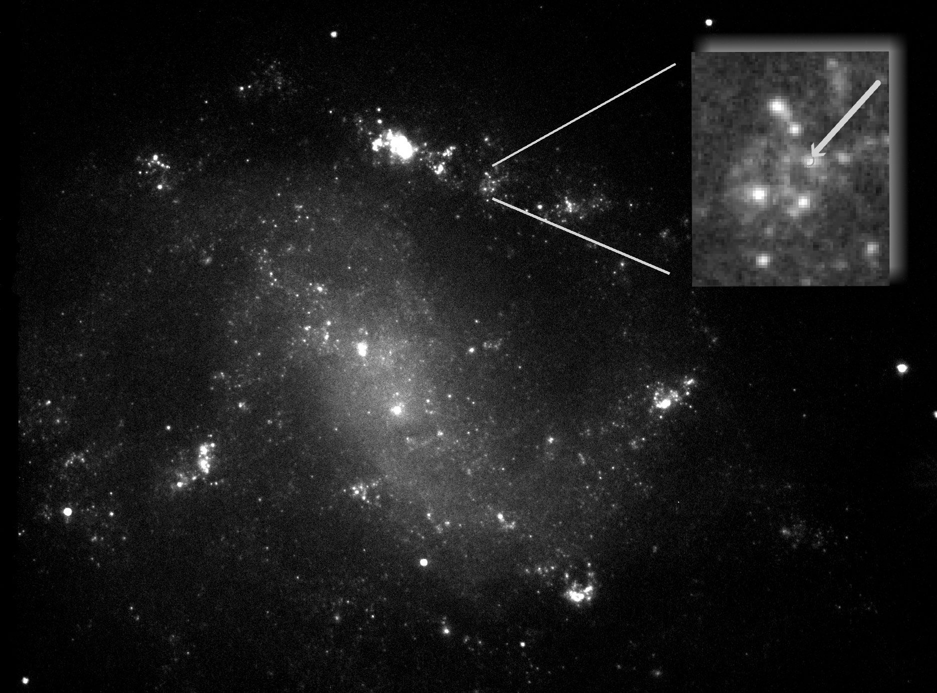 APOD: 2002 February 28 – ESO 184-G82: Supernova – Gamma Ray Burst Connection