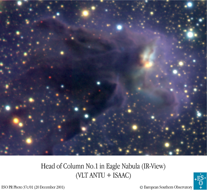 APOD: 2002 January 4 – M16: Infrared Star Hunt