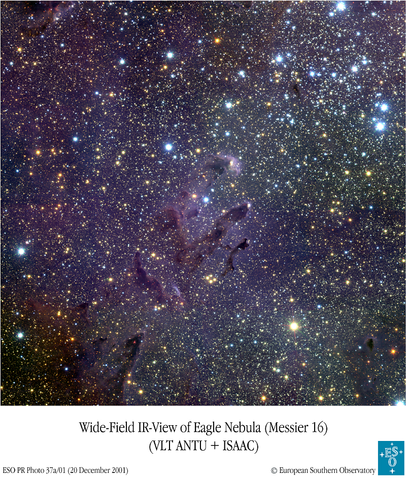 APOD: 2002 January 3 – M16: Stars, Pillars and the Eagle’s EGGs