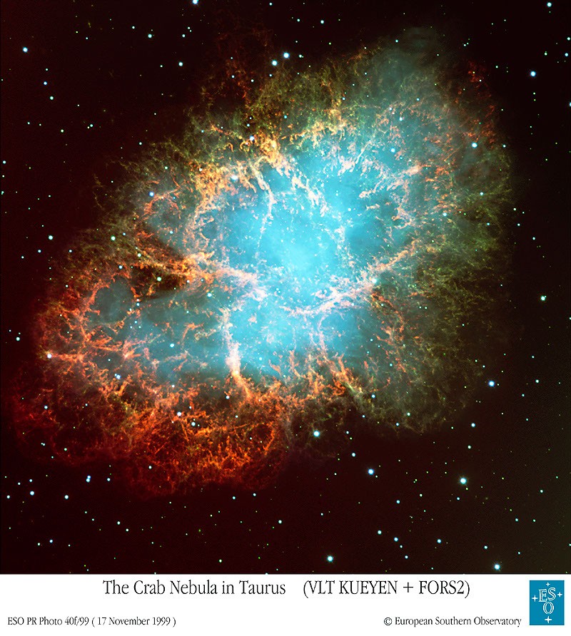 The Crab Nebula from VLT — APOD for 2002-07-14