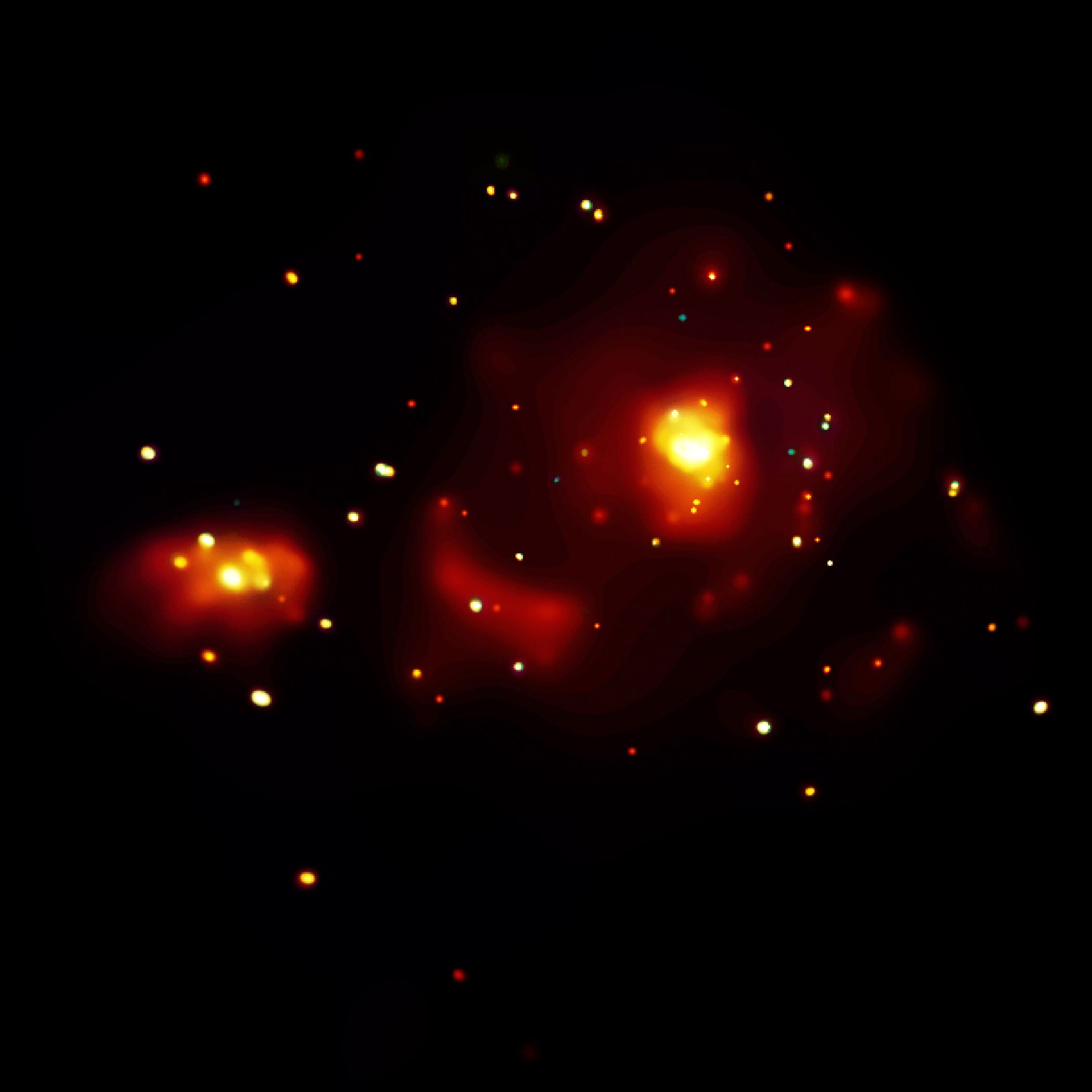 APOD: 2002 July 11 – M51: X Rays from the Whirlpool