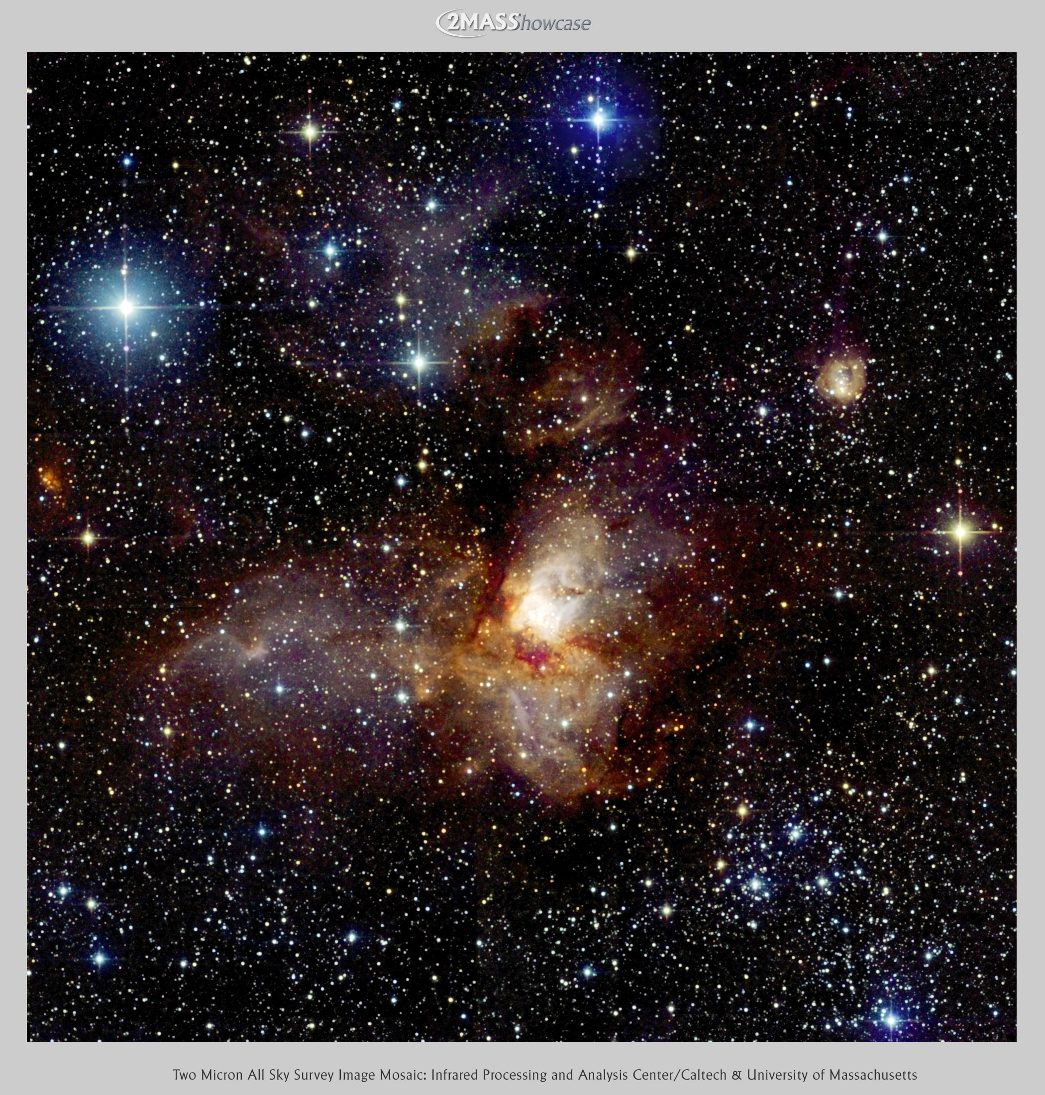 APOD: 2002 July 17 – Star-Forming Region RCW38 from 2MASS