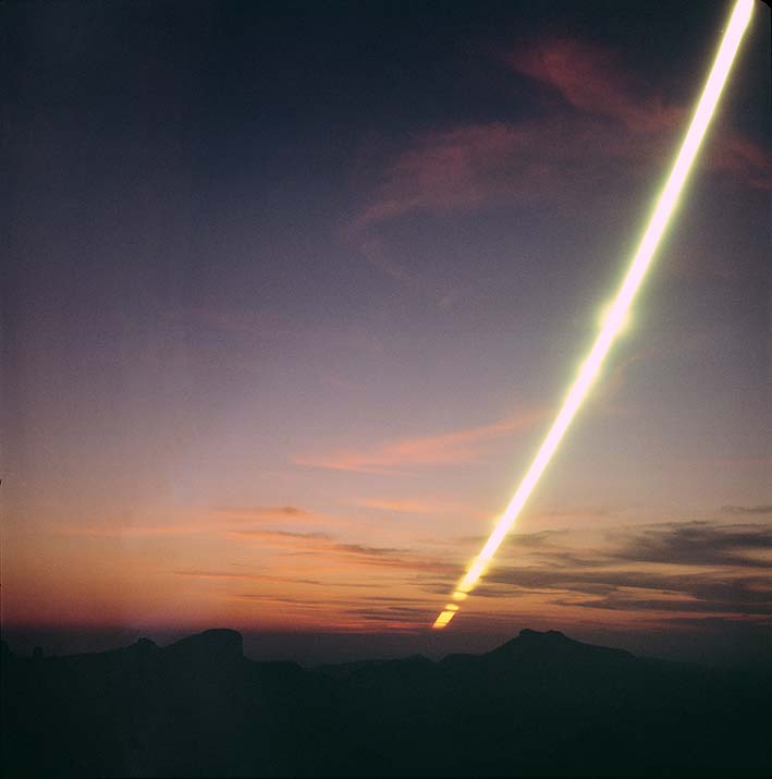 APOD: 2002 July 29 – A Setting Sun Trail