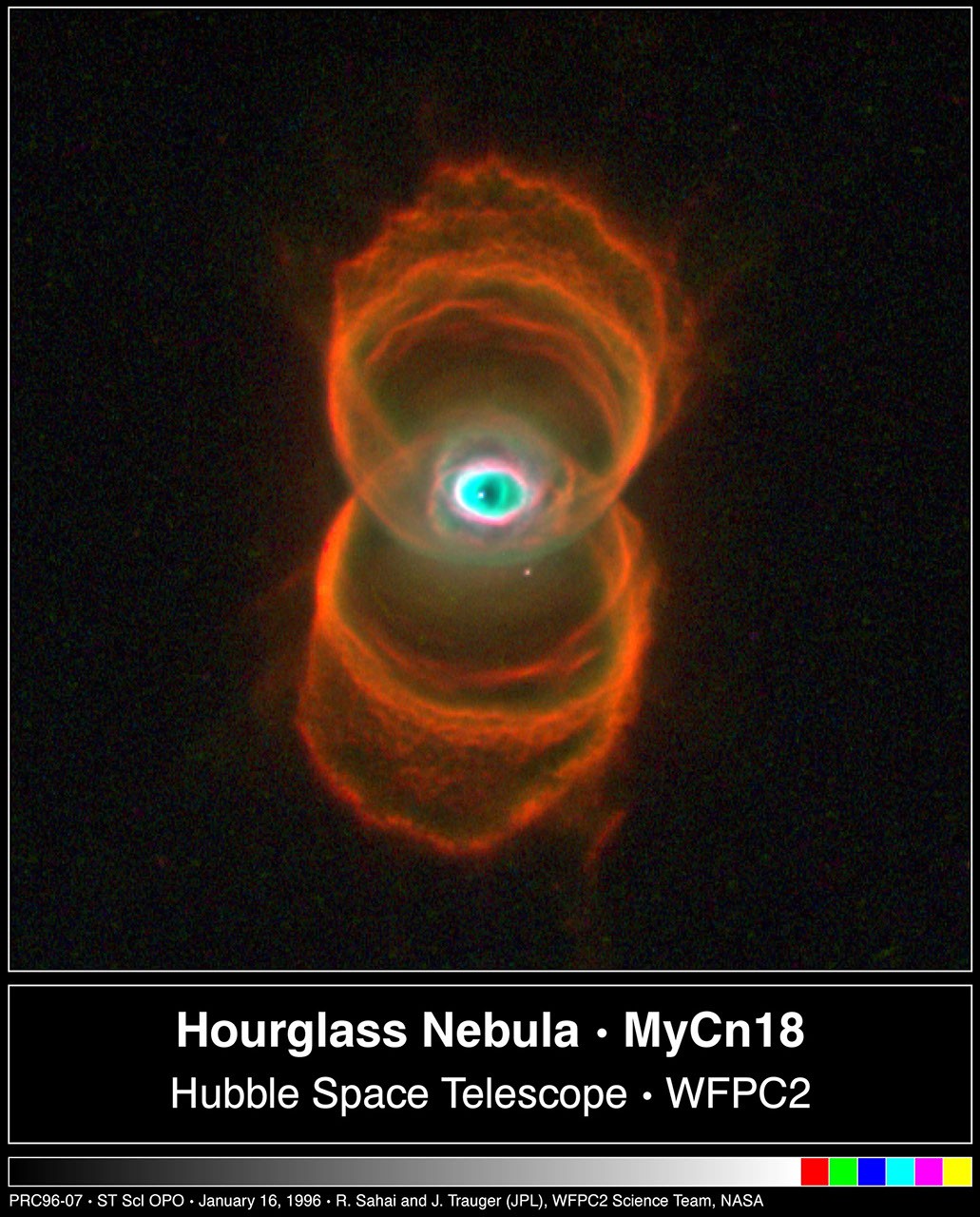 MyCn18: An Hourglass Nebula — APOD for 2002-06-15