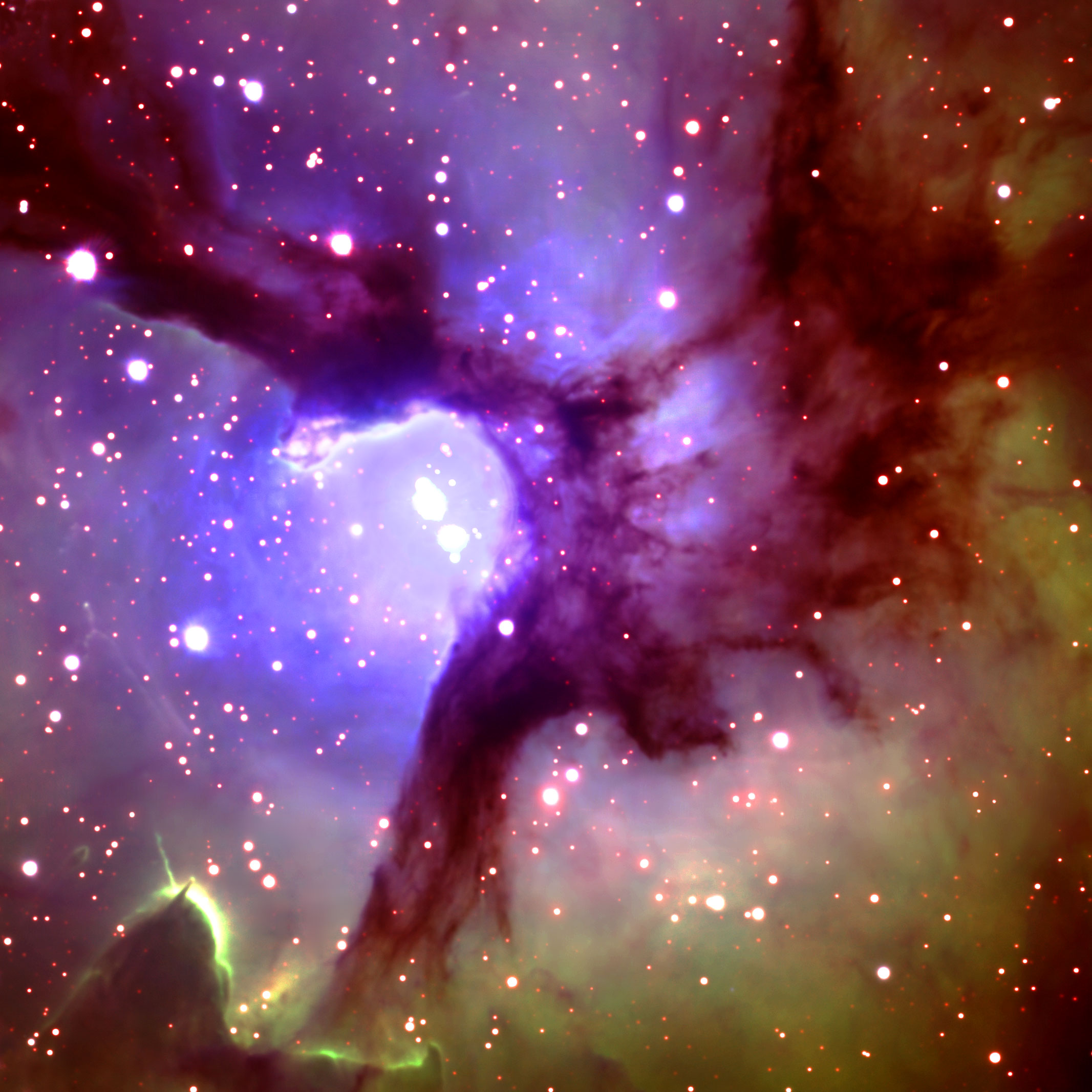 APOD: 2002 June 26 – In the Center of the Trifid Nebula