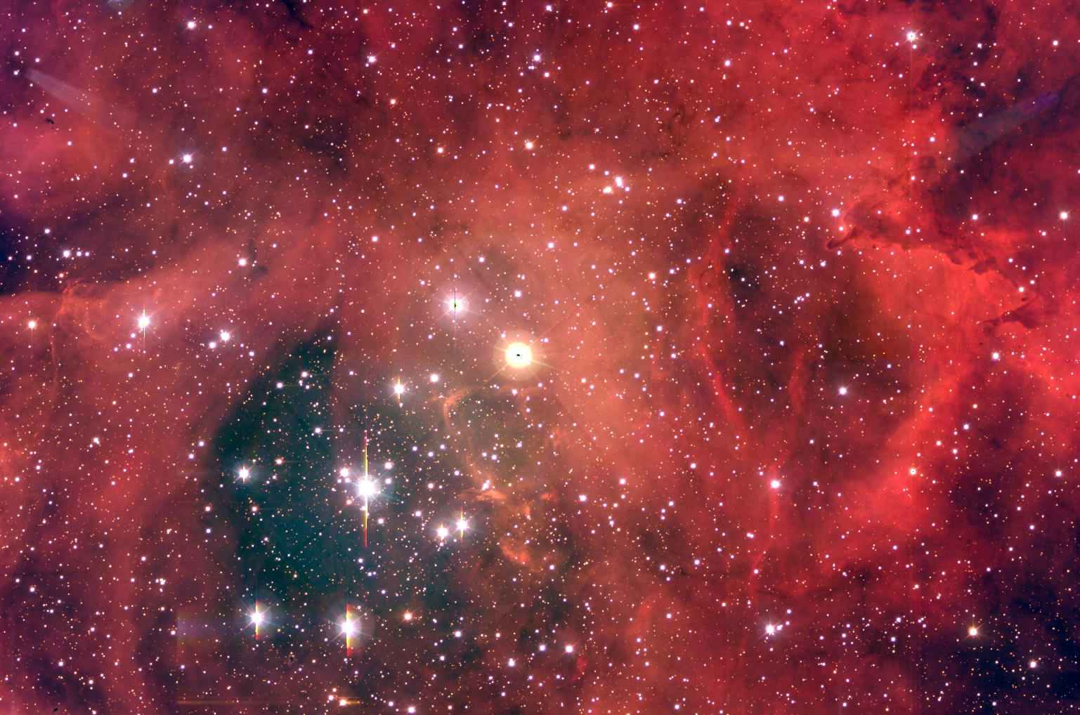 APOD: 2002 March 17 – NGC 2244: A Star Cluster in the Rosette Nebula