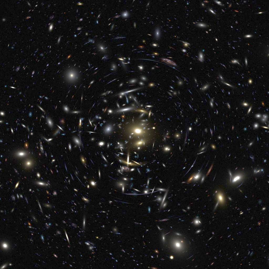 APOD: 2002 March 6 – Simulated Galaxy Cluster View