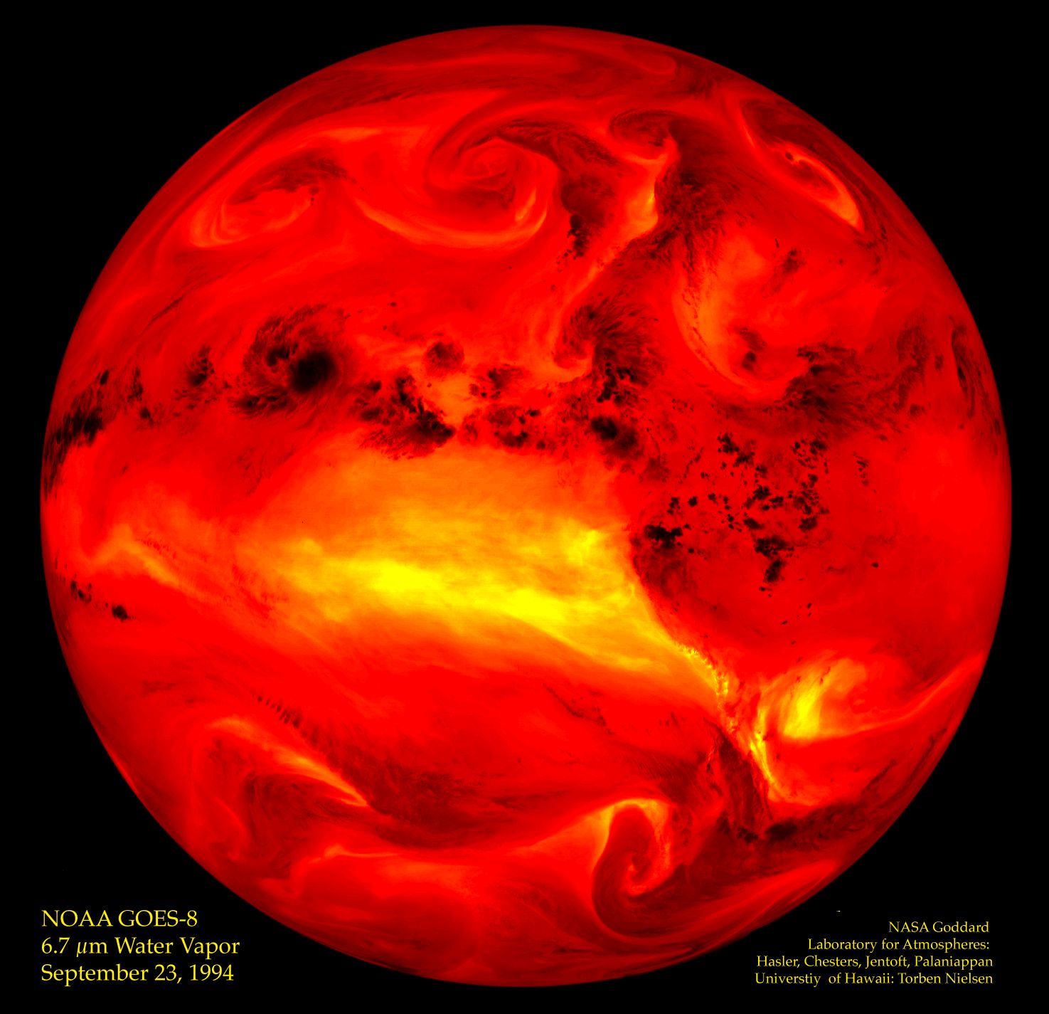 APOD: 2002 March 23 – The Water Vapor Channel