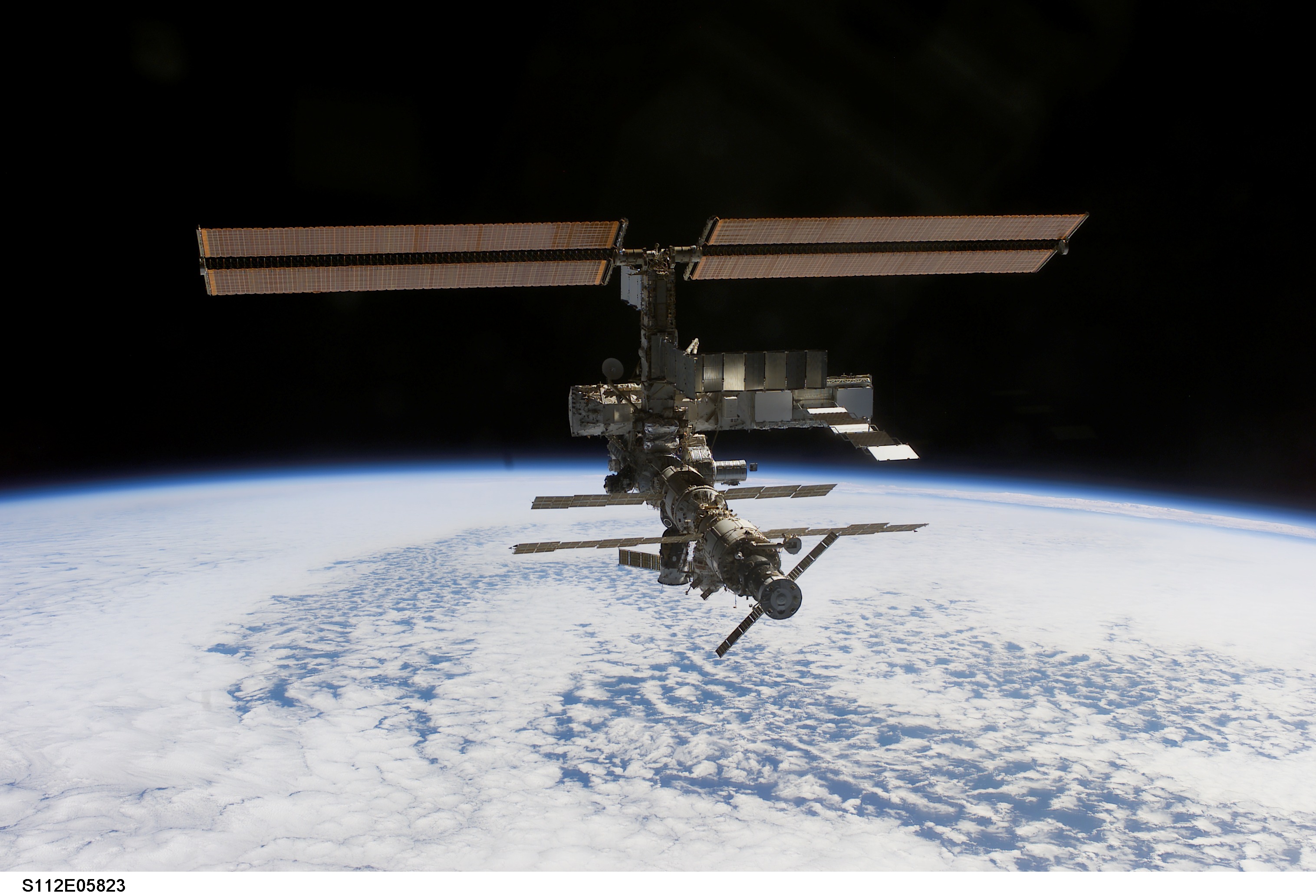 APOD: 2002 November 3 – The International Space Station Expands Again