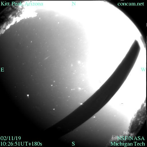 A Kitt Peak Leonid at 1026 UT — APOD for 2002-11-19