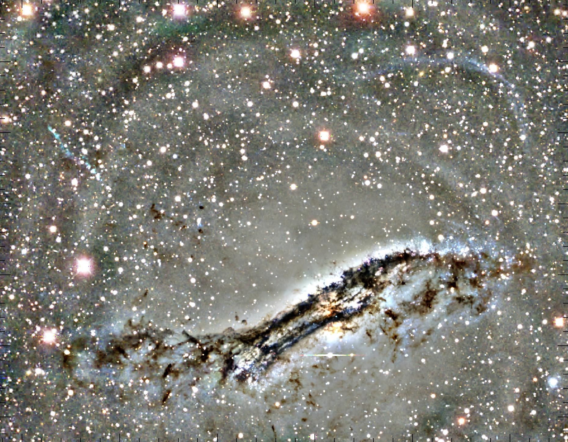 APOD: 2002 October 17 – Centaurus A: Young Blue Star Stream