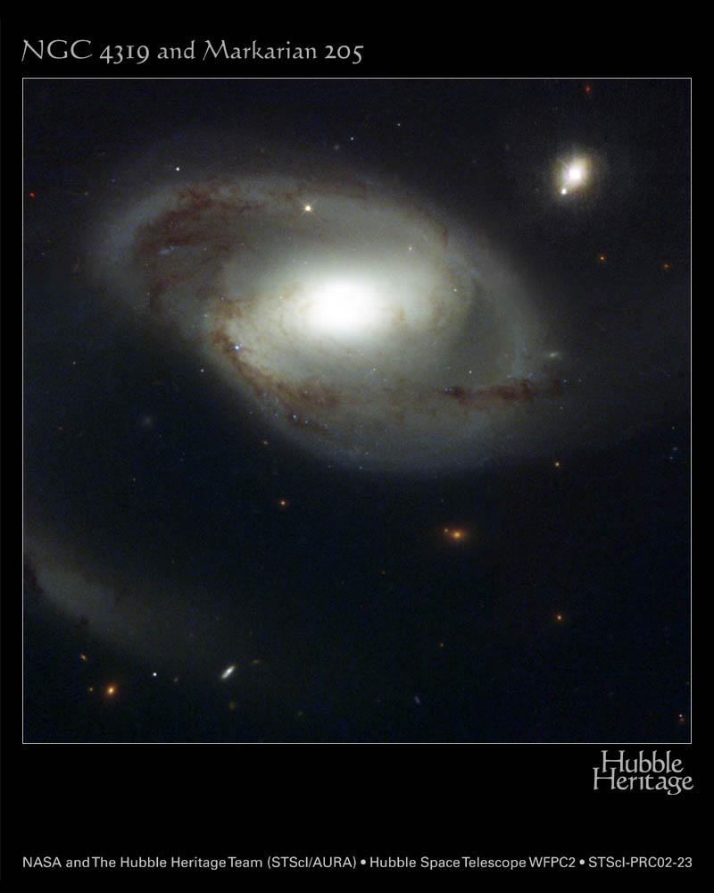 APOD: 2002 October 7 – The Galaxy and the Quasar