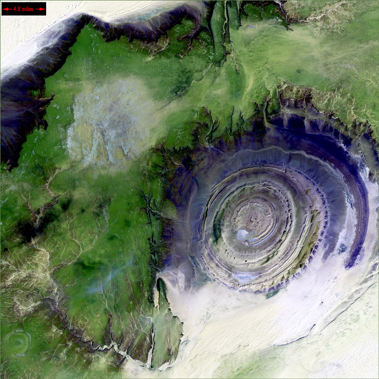 APOD: 2002 October 28 – Earth’s Richat Structure