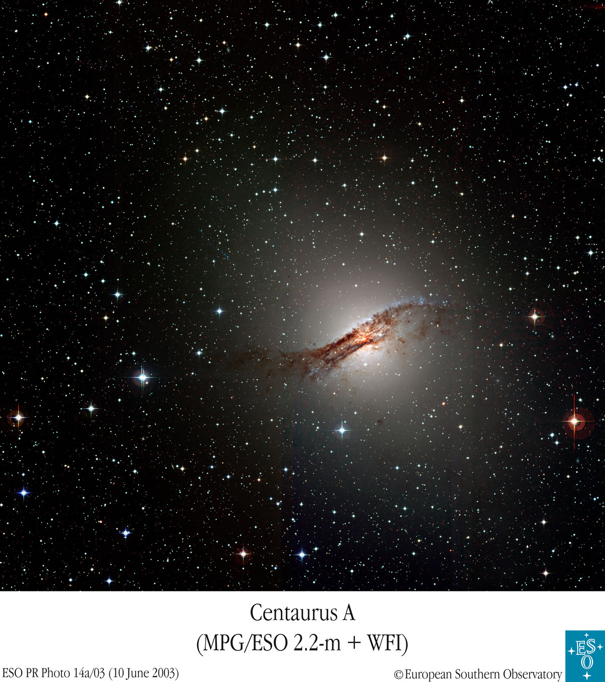 APOD: 2003 August 6 – Dusty Galaxy Centaurus A