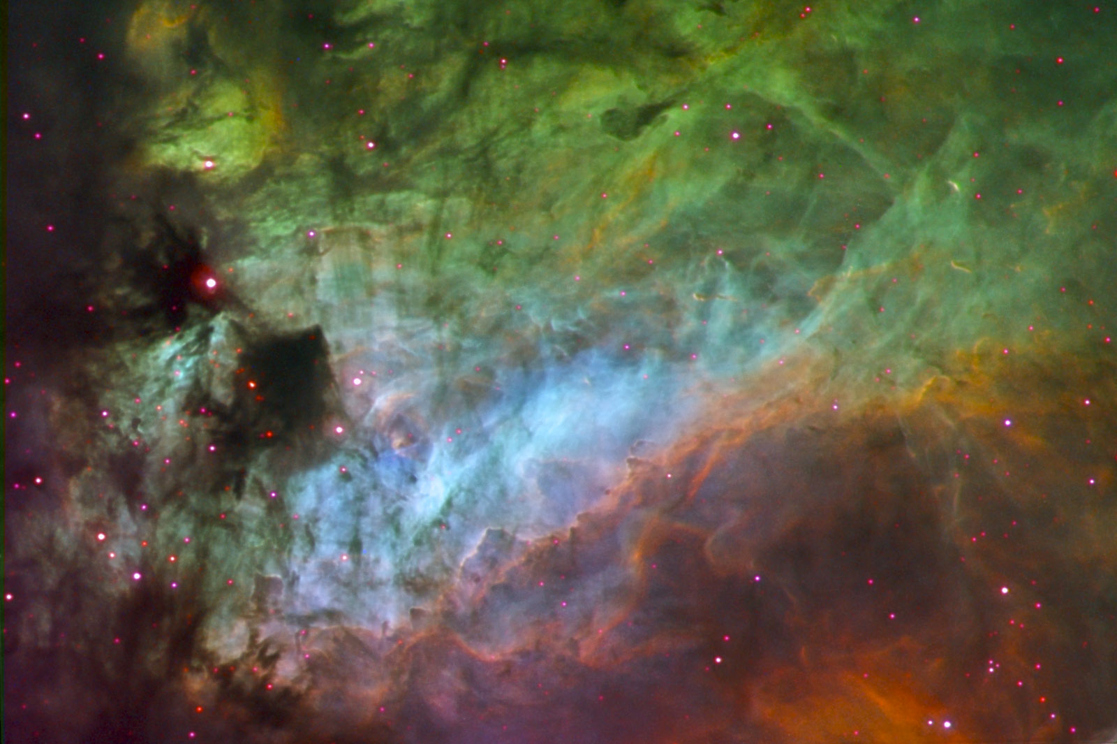 APOD: 2003 August 11 – Elements of the Swan Nebula