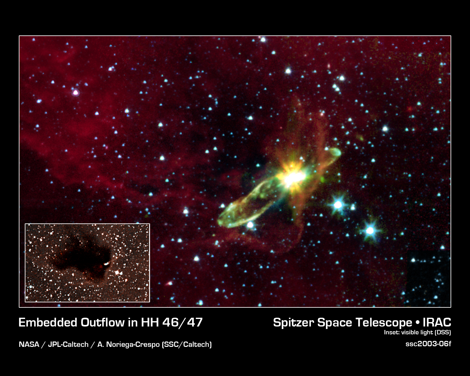 APOD: 2003 December 26 – Young Star, Dark Cloud