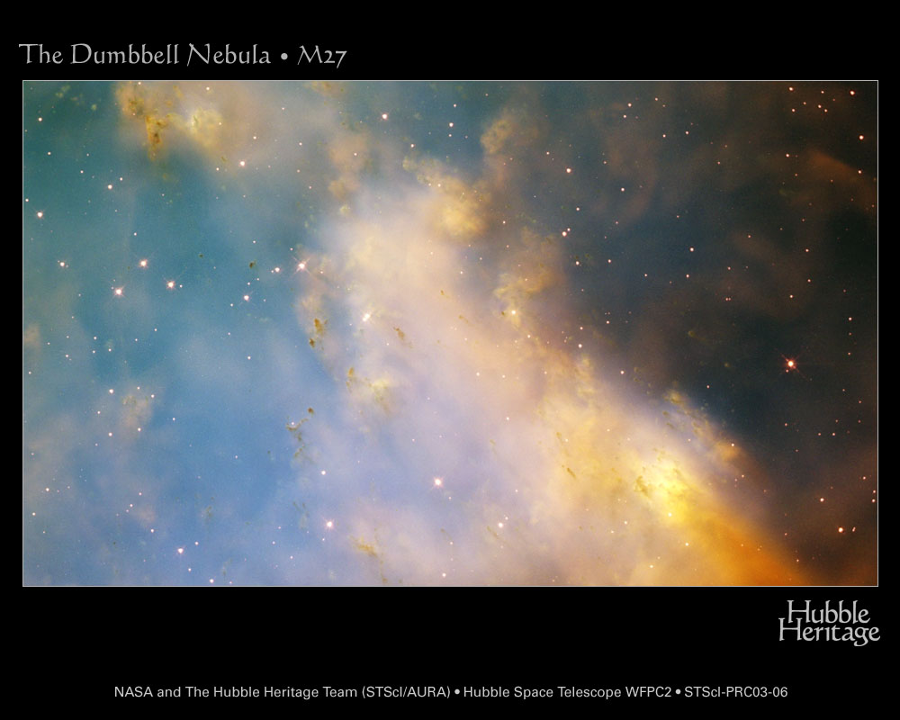 APOD: 2003 February 11 – Dumbbell Nebula Close Up from Hubble